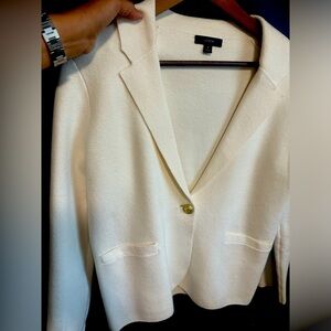 J Crew White Cardigan Small. In almost new condition